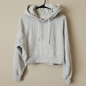 Abercrombie & Fitch Gray Cropped Hoodie